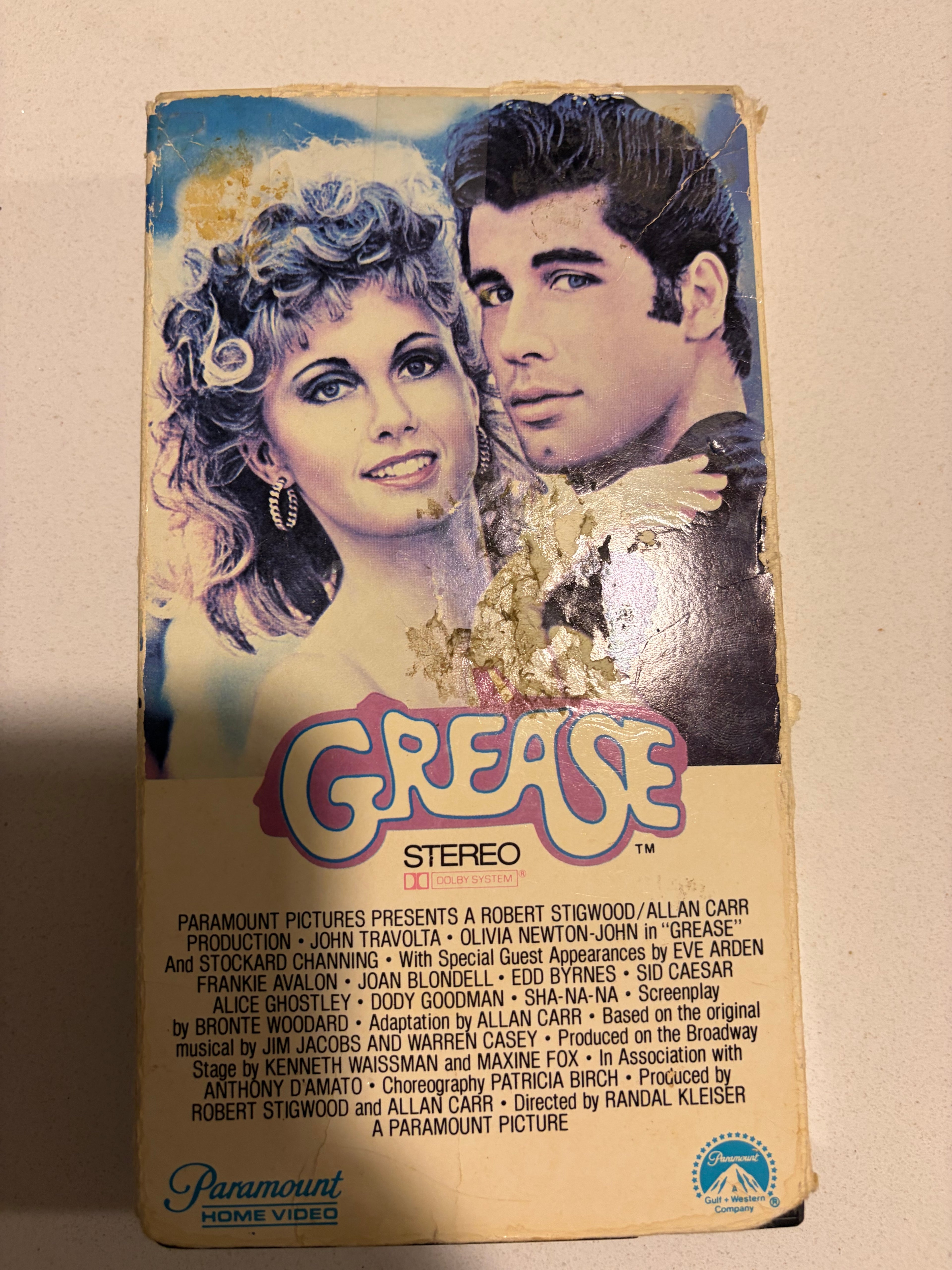 Grease 1982 Vhs (1997 tape)