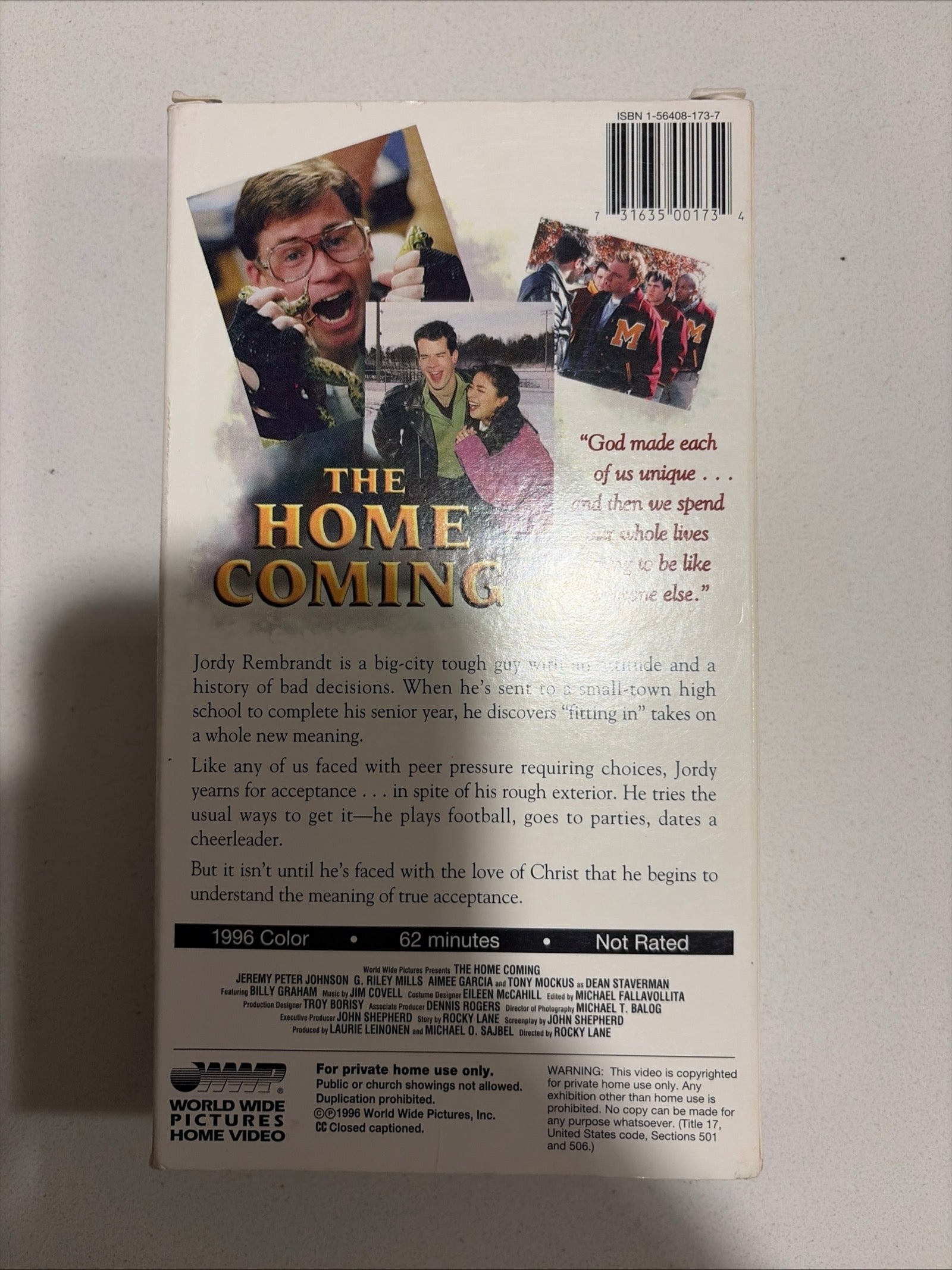 The Home Coming VHS Cassette Tape (1996)