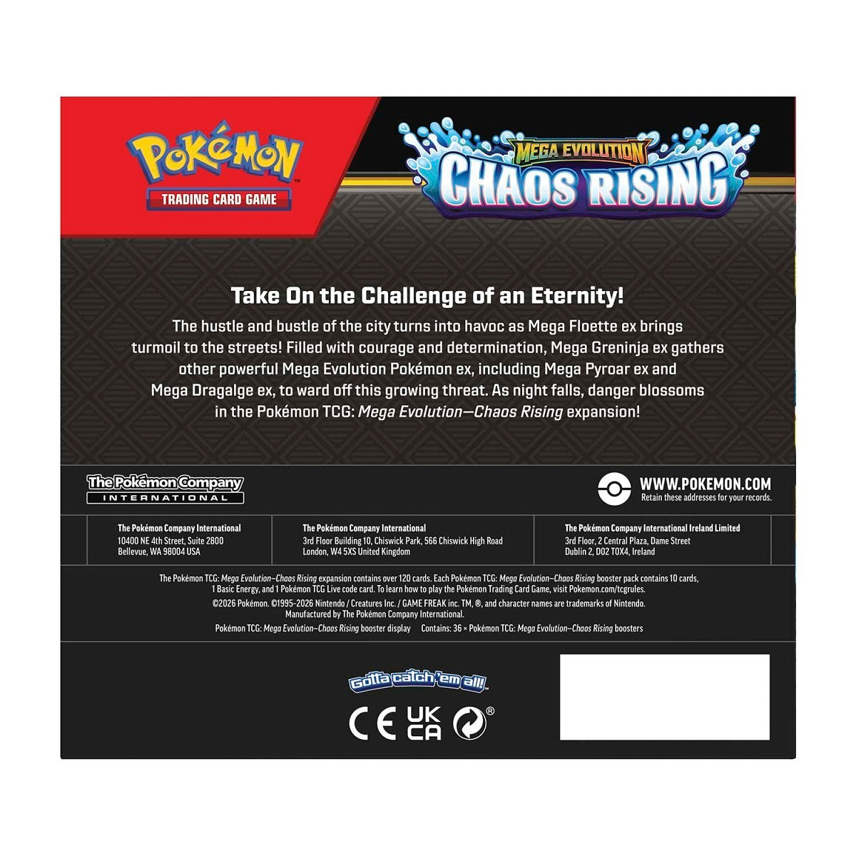 PRESALE Pokémon TCG: Mega Evolution-Chaos Rising Booster Display Box (06/08)